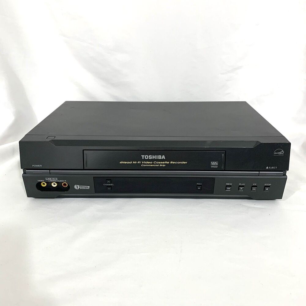 Toshiba W-522 VCR VHS Player Recorder 4 Head Hi-Fi NO Remote Tested Working
